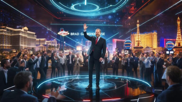 Brad Garlinghouse celebra el evento de XRP en Las Vegas