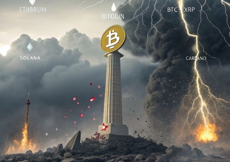 Las criptomonedas caen mientras Bitcoin sube