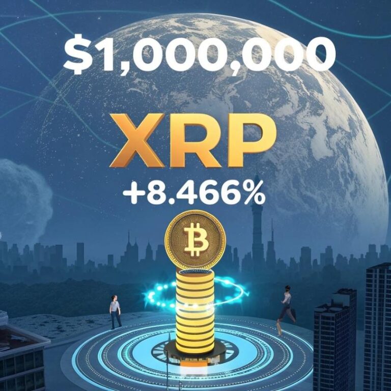 XRP Sube 8,466%, Autor Predice Bitcoin a $1 Millón
