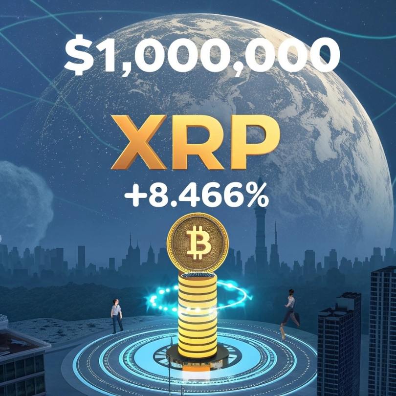 XRP Sube 8,466%, Autor Predice Bitcoin a $1 Millón